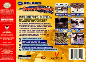 Polaris SnoCross (USA) box cover back